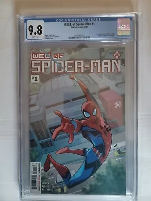 Buy W.E.B. Of Spider-Man #1 ~ CGC 9.8 ~ 1st Appearance Of Harley Keener  • 78.06£