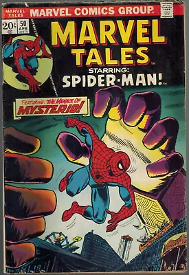 Buy Marvel Tales 50 Vs Mysterio!  (reprints Amazing Spider-Man 67)  1974 VG • 3.94£