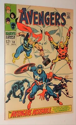 Buy Avengers #58 Orgin The Vision Black Panther Nice 9.0 White 1968  Nice • 243.82£