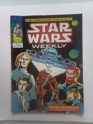 Buy Star Wars Weekly 21 UK Marvel Comics 1978 VG • 5.99£