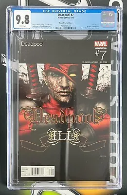 Buy Deadpool #7 CGC 9.8 WP (2016) Hip Hop Variant Cover (Marvel) • 197.65£