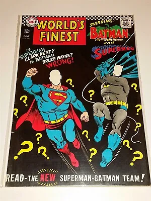 Buy Worlds Finest #167 Fn (6.0) June 1967 Batman Superman Dc Comics * • 21.99£