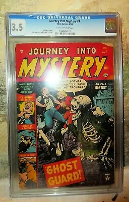 Buy Atlas Horror Marvel Comics CGC 3.5 Journey Into Mystery 7 Bill Everett Cover • 1,249.99£
