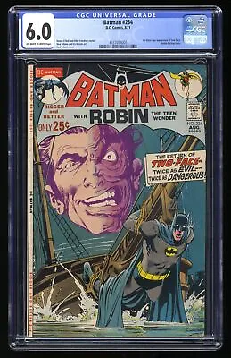 Buy Batman #234 CGC FN 6.0 1st Appearance Of Silver Age Two-Face! DC Comics 1971 • 308.01£
