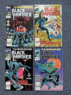 Buy Marvel Comics Black Panther 1, 2, 3 & 4  - 1988 4 Issue Mini Series Lot FN / VF • 14.99£