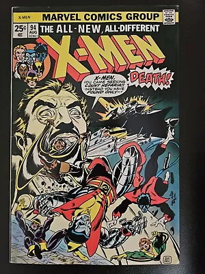 Buy Uncanny X-Men #94 New Team 2nd Appearance  Marvel 1975 Vintage Bronze Age Comic • 583.48£