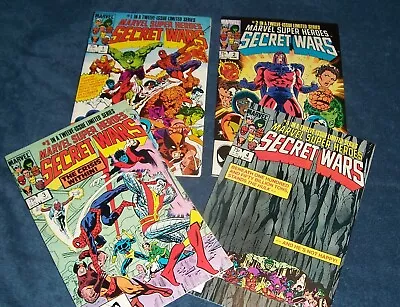 Buy VFNM 9.0 Marvel Super Heroes SECRET WARS 1 2 3 4 Mini Set Blue Galactus 1984 NEW • 113.44£