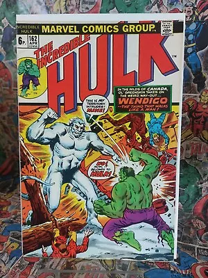 Buy Incredible Hulk #162 VF Marvel 1973 1st Wendigo • 99.95£