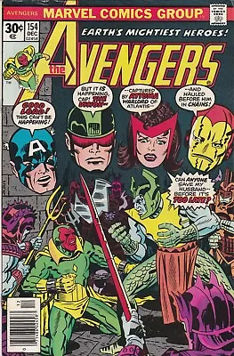 Buy Avengers # 154 (Dec. 1976, Marvel) Newsstand; FN/VF- (7.0) • 8.03£