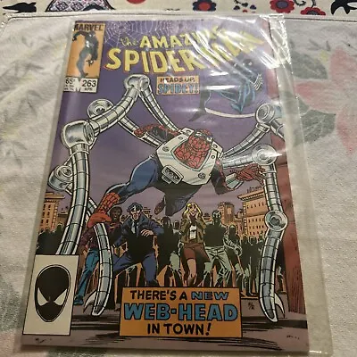 Buy Amazing Spiderman 263 1st Spider-Kid Normie Osborn Baby Gob Appearance H.Grade.. • 31.77£