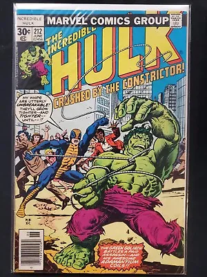 Buy The Incredible Hulk #212 Marvel 1977 FN+ Comics Book • 6.47£