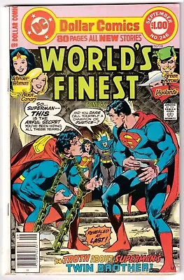 Buy Worlds Finest #246 Sept 1977 Fine+ 6.5 DC Comics Neal Adams Cover 80 Page Giant • 17.62£