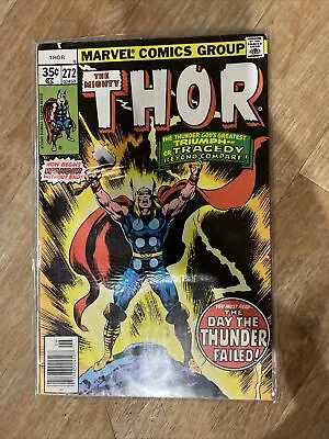 Buy MARVEL Comic THE MIGHTY THOR #272 June 1978 Newsstand • 7.19£