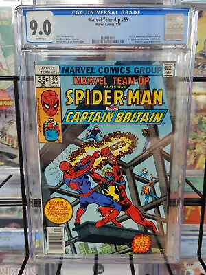 Buy Marvel Team-up #65 (1978) - Grade 9.0 - Spider-man 1st Us Captain Britain App! • 79.16£