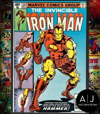 Buy Invincible Iron Man #126 NM- 9.2 Newsstand 1979 • 45.30£
