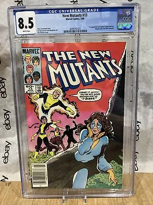 Buy CGC 8.5  New Mutants 13 X-Men First Cypher White Pages  Newsstand Edition • 35.44£
