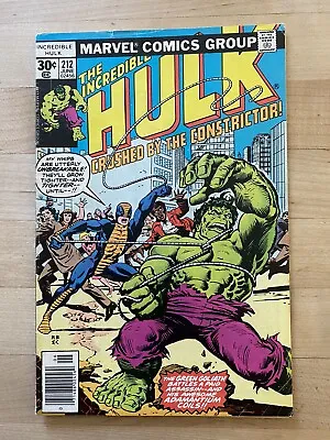 Buy Incredible Hulk #212 - 1st Appearance Of The Constrictor! Marvel Comics, Gamma! • 9.48£