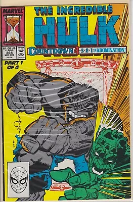 Buy  The Incredible Hulk #364 Mid Dec Marvel Comic Books • 2.36£