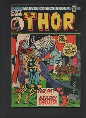 Buy Marvel Comics Thor March 1972 VOL#1 NO#209 Comic Book Comicbook Comics • 6.31£