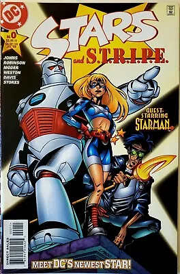 Buy Stars And STRIPE # 0 (1999) 1st Appearance Of Stargirl S.T.R.I.P.E. NM CW Series • 70.10£