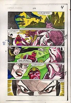 Buy 1984 Captain America 295 Page 4 Marvel Color Guide Art: Baron Zemo/Mother Night • 23.04£
