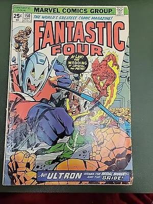 Buy Fantastic Four #150 (1974)  Wedding Of Crystal & Quicksilver Marvel Nat1 • 9.49£