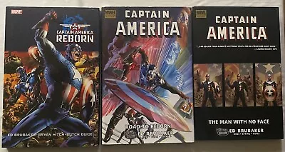 Buy LOT OF 3 Captain America REBORN Premiere Hardcovers Ed Brubaker MARVEL HC OOP • 31.97£