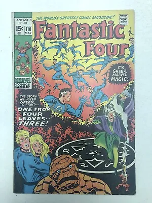 Buy Fantastic Four #110 FN+ 1st Cover App Of Agatha Harkness 1971 Marvel Comics • 27.63£