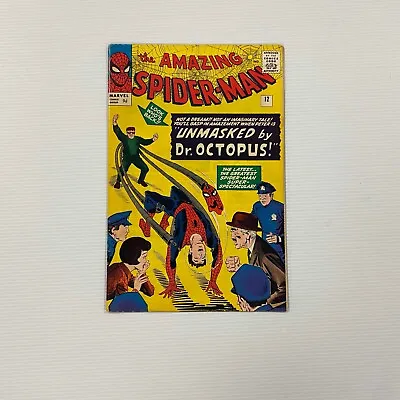 Buy Amazing Spider-Man #12 1964 FN Pence Copy 3rd App Of Doctor Octopus • 720£