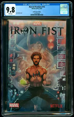 Buy Marvel Premiere #15 CGC 9.8 1st App Iron Fist Netflix Variant Marvel Comics 2016 • 103.26£