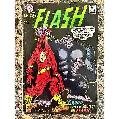 Buy The Flash No 172  Grodd Puts The Squeeze On Flash! . August 1967. Silver Age.  • 22.20£