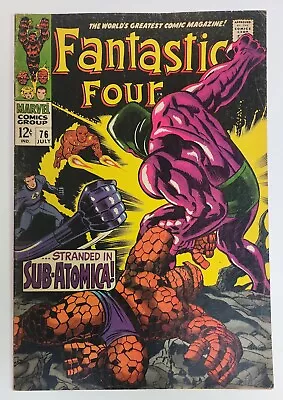 Buy Fantastic Four Vol 1 #76 Mid Grade Marvel 1968 See Photos Silver Surfer Galactus • 18.20£