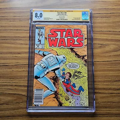 Buy Star Wars #86, 1984,  Marvel Comic, Signed Bob Mcleod Art, Cgc Graded 8.0 • 199.88£