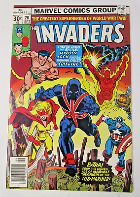 Buy Invaders #20 1977 [VF] 1st Full App Union Jack High Grade Marvel Key • 47.43£