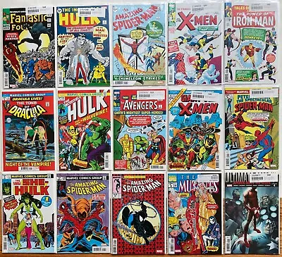 Buy Marvel Facsimile Lot Amazing Spider-Man 1 Hulk 181 X-Men 1 Avengers 1 NEW NM/NM+ • 55.31£