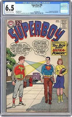 Buy Superboy #98 CGC 6.5 1962 3929068010 1st App. And Origin Ultra Boy • 122.54£