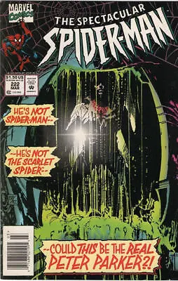 Buy Spectacular Spider-Man (1976) # 222 Newsstand (6.0-FN) Jackal, Scrier, Kaine ... • 5.40£