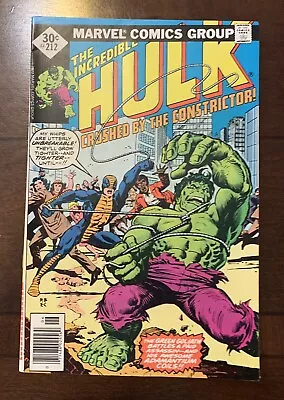 Buy Incredible Hulk #212, VF, 1st Appearance Constrictor • 17.38£