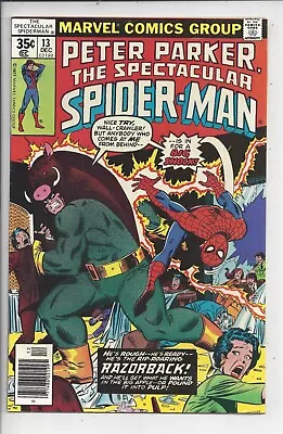 Buy Spectacular Spider-Man #13 VF (8.0) 1977 - 🚨1st Appearance Of Razorback🚨 • 11.86£
