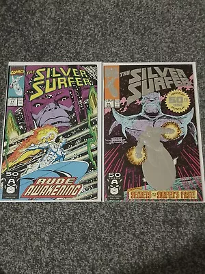 Buy Silver Surfer Volume 3 Issues 50 &51 First Issue Thanos & Galactus Marvel  • 7.75£