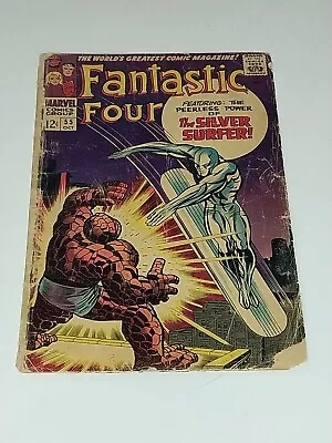 Buy Silver Age Fantastic Four #55. Key Silver Surfer Appearance. Low Grade Copy-fair • 19.19£
