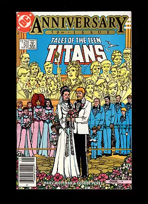 Buy New Teen Titans #50 - Anniversary Issue - Newsstand - Very High Grade • 12£