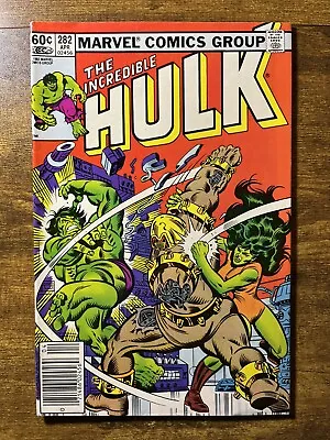 Buy The Incredible Hulk 282 Newsstand 1st Team-up App Of She-hulk Marvel Comics 1983 • 10.21£