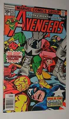 Buy Avengers #157 Cool Kirby Cover Nm 9.4 1977 • 14.99£