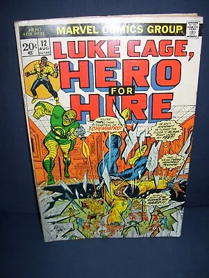 Buy Luke Cage Hero For Hire #12 Marvel Comics 1973 With Bag And Board • 8.02£