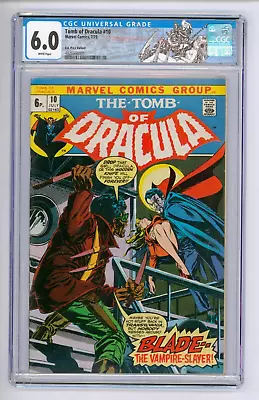 Buy Tomb Of Dracula #10 CGC 6.0 FN First Blade The Vampire Slayer • 785£