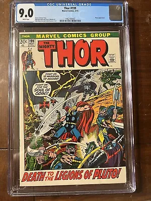 Buy Thor #199 5/72 Cgc 9.0 White Pages Dynamic Classic Cover Nice!!! • 71.12£