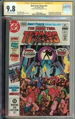 Buy New Teen Titans #21 SS CGC 9.8 Auto Wolfman 1st Full App Brother Blood • 241.28£