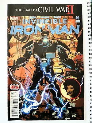 Buy Marvel Invincible Iron Man #9 2nd Print - 1st Appearance Of Riri Williams • 119.99£