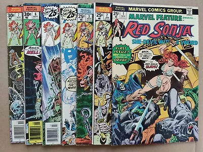 Buy Marvel Feature 1 - 7 COMPLETE Series Frank Thorne Red Sonja 2 3 4 5 6 Conan (2) • 43.97£